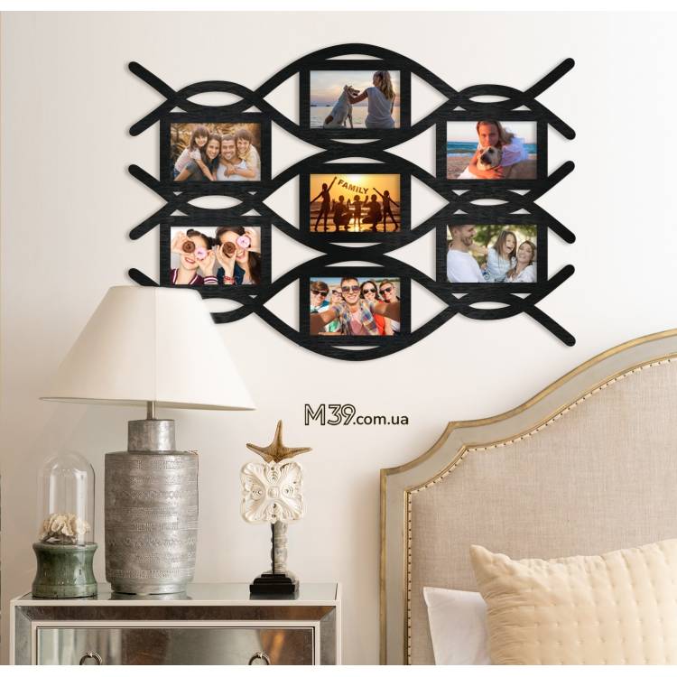 Фоторамка на 7 фото геометрична m39.com.ua Фоторамка на 7 фото геометрична