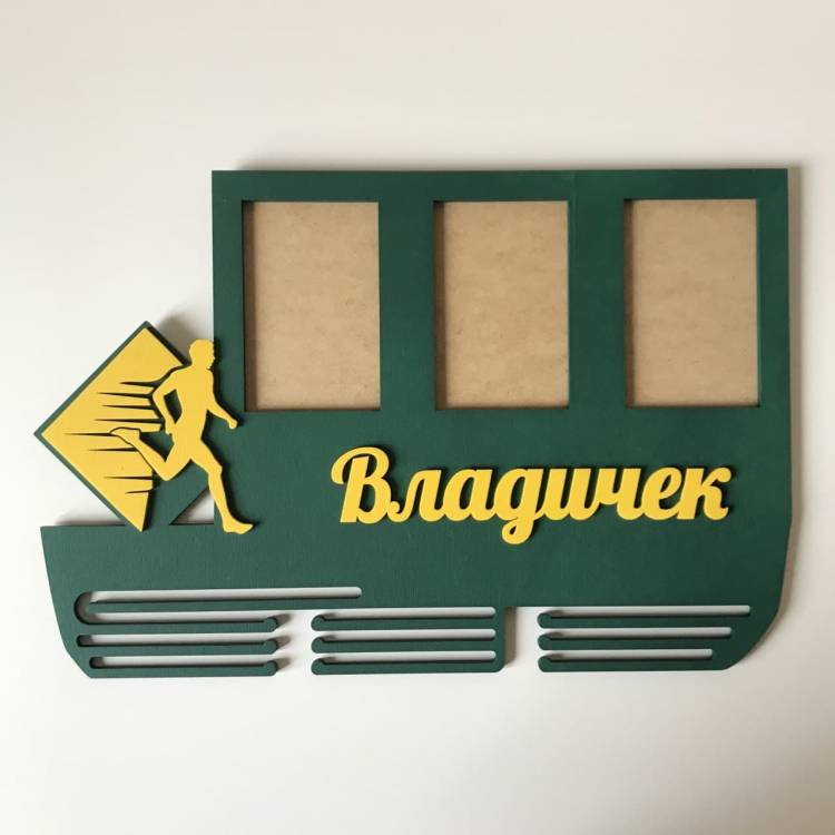 Медальница из дерева бег, держатель для медалей, вешалка для медалей, подарок для бегуна