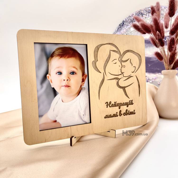 Фоторамка з листівкою Найкращій мамі на світі m39.com.ua Фоторамка з листівкою Найкращій мамі на світі