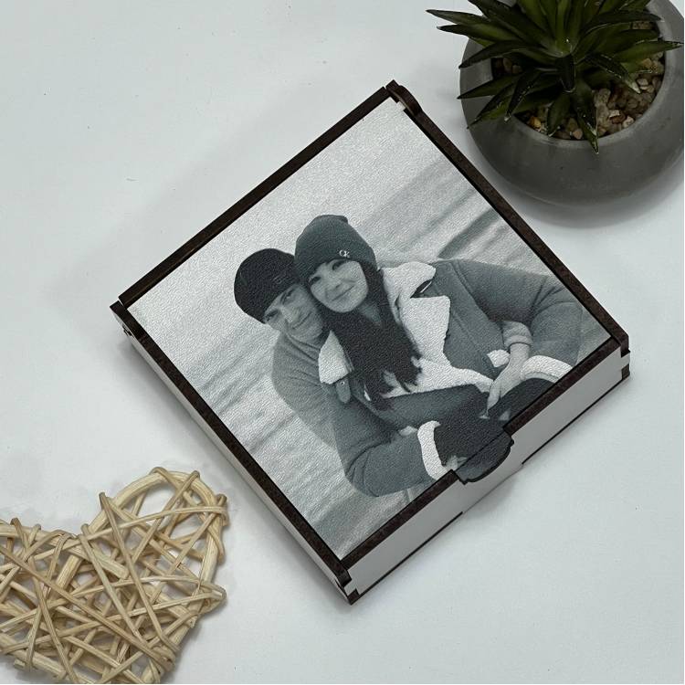 Коробка подарункова ХДФ з вашим фото (дерев