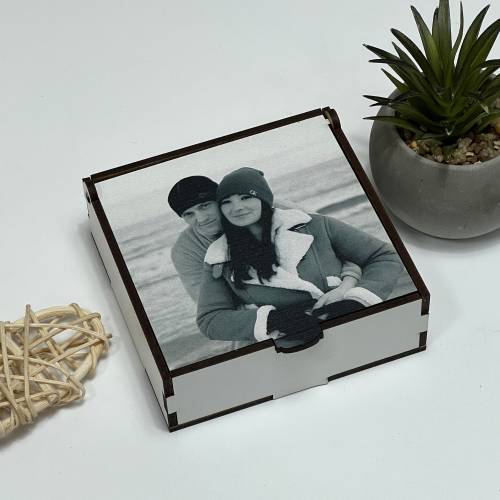 Коробка подарункова ХДФ з вашим фото (дерев