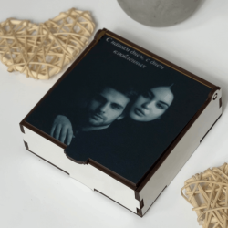 Коробка подарункова ХДФ з вашим фото (дерев