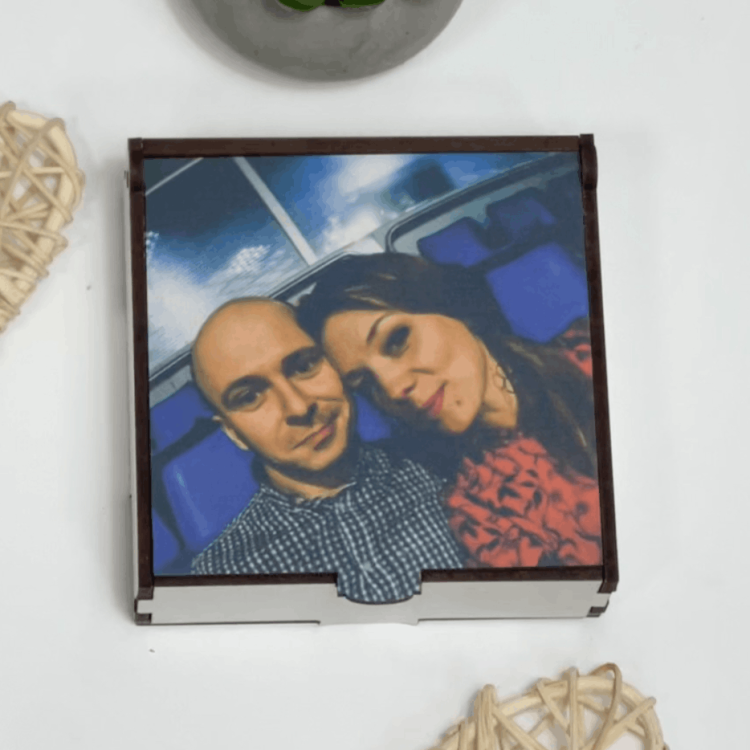 Коробка подарункова ХДФ з вашим фото (дерев