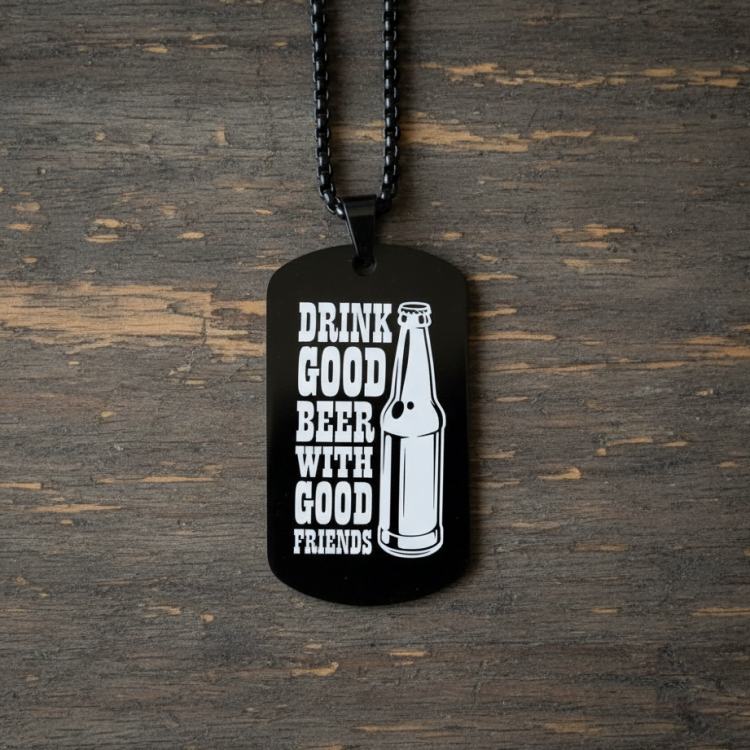 Весёлый Подарок Любителю Пива - Жетон "Drink Beer" с Персонализированной Гравировкой