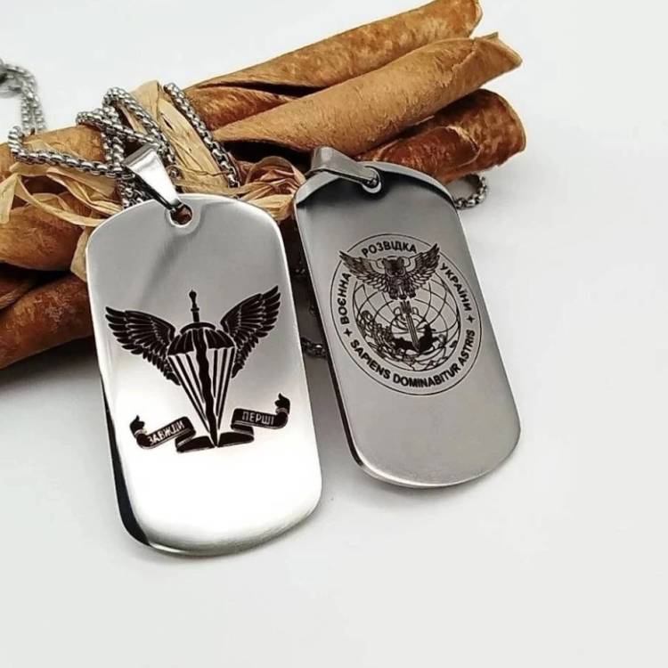 Жетон з гравіюванням із Емблемою підрозділу