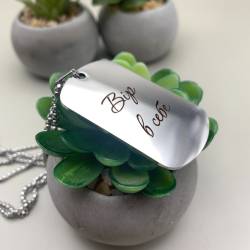 Жетон с гравировкой «Верь в себя» — мотивационный аксессуар