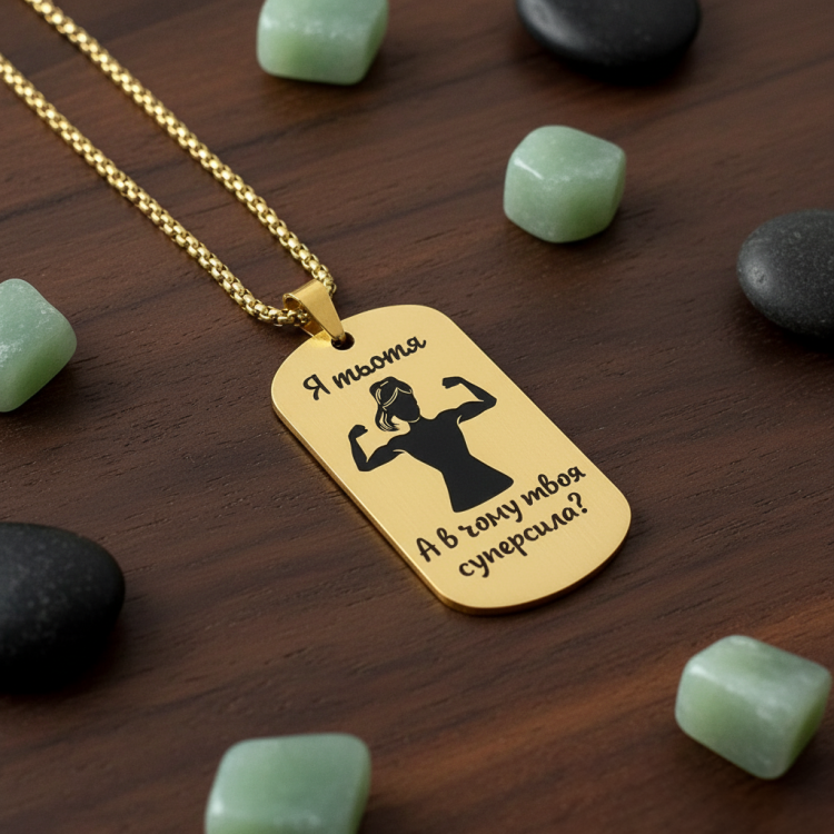 Прикольний Подарунок Тітці - Жетон "Я Тьотя, а в Чому Твоя Суперсила?" з Гравіюванням m39.com.ua Прикольний Подарунок Тітці - Жетон "Я Тьотя, а в Чому Твоя Суперсила?" з Гравіюванням