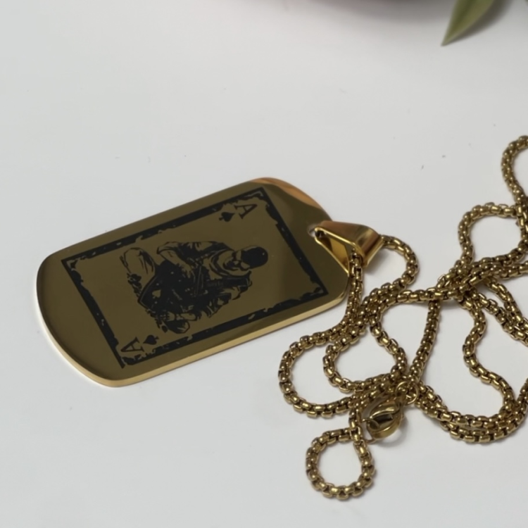 Армійський жетон з гравіюванням власного важливого зображення