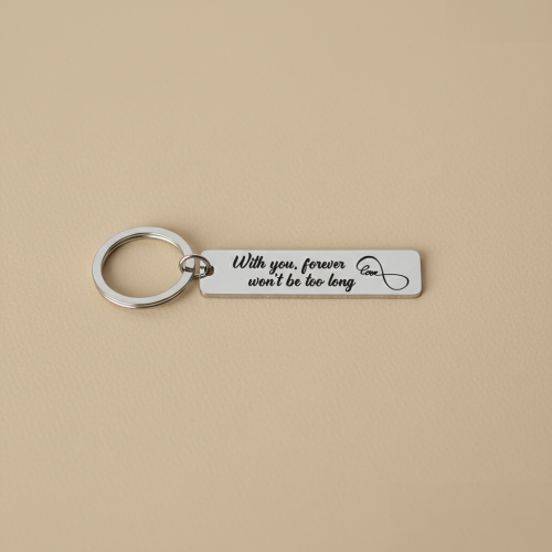 Подарунок чоловіку ,брелок для ключів з персоналізованим гравіюванням With You Forever m39.com.ua Подарунок чоловіку ,брелок для ключів з персоналізованим гравіюванням With You Forever