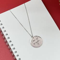 Підвіска з Гравіюванням напису I love you so much