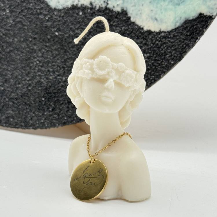 Жетон Круглий, Підвіска з Гравіюванням "Love You" m39.com.ua Жетон Круглий, Підвіска з Гравіюванням "Love You"