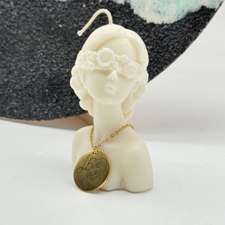 Жетон Круглий, Підвіска з Гравіюванням "Love You" m39.com.ua Жетон Круглий, Підвіска з Гравіюванням "Love You"