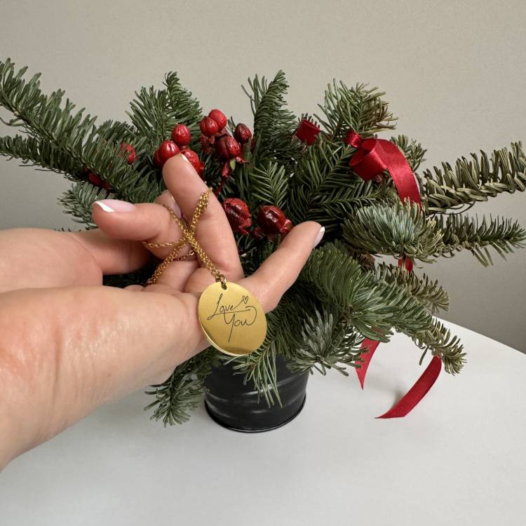 Жетон Круглий, Підвіска з Гравіюванням "Love You" m39.com.ua Жетон Круглий, Підвіска з Гравіюванням "Love You"