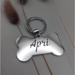 Адресник для Песика у Формі Кісточки з Персоналізованим Гравіюванням