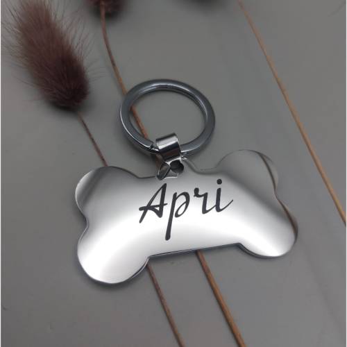 Адресник для Песика у Формі Кісточки з Персоналізованим Гравіюванням
