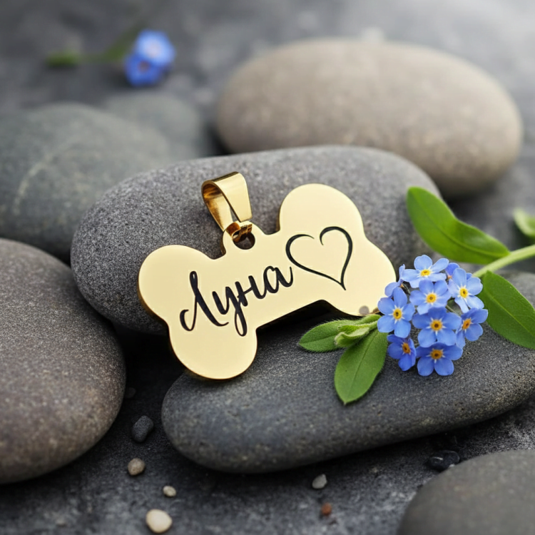 Адресник для собаки с Персонализированной гравировкой m39.com.ua Адресник для собаки с Персонализированной гравировкой