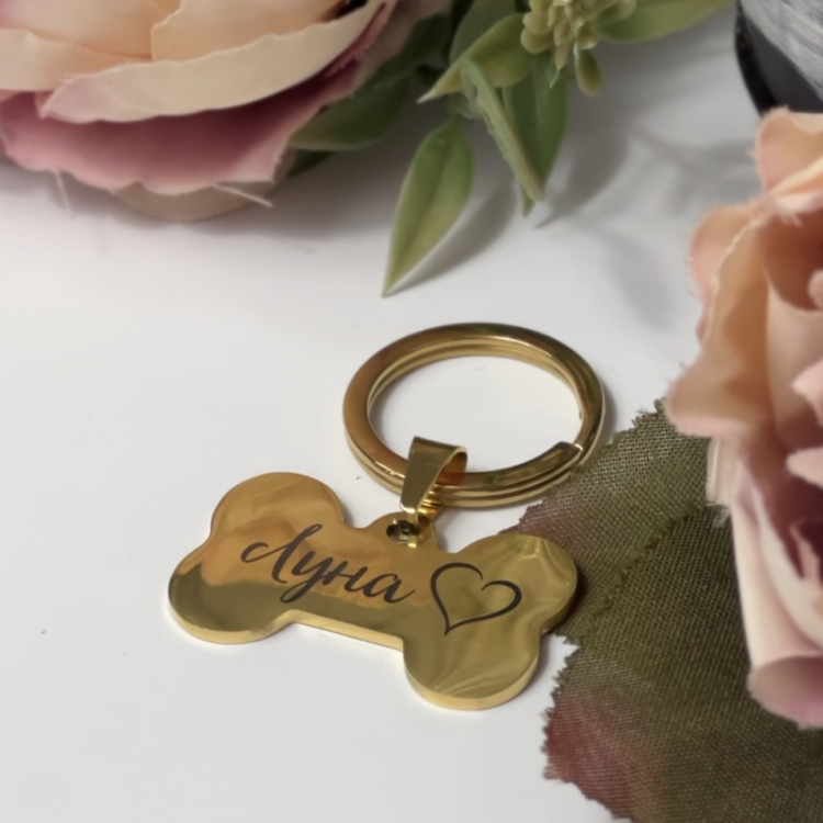 Адресник-кісточка для собаки з Персоналізованим гравіюванням m39.com.ua Адресник-кісточка для собаки з Персоналізованим гравіюванням