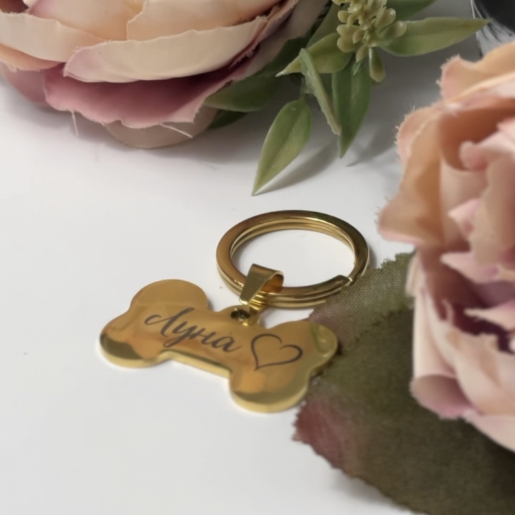 Адресник-кісточка для собаки з Персоналізованим гравіюванням m39.com.ua Адресник-кісточка для собаки з Персоналізованим гравіюванням