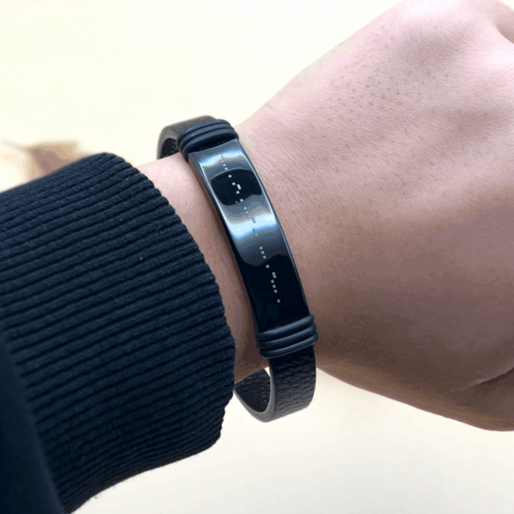 Браслет для коханої людини з лазерним гравіюванням та шифром Морзе m39.com.ua Браслет для коханої людини з лазерним гравіюванням та шифром Морзе