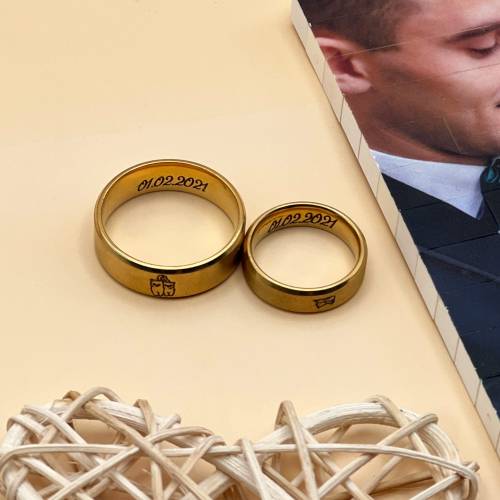 Персонализированное кольцо с двусторонней гравировкой — подарок ко Дню святого Валентина m39.com.ua Персонализированное кольцо с двусторонней гравировкой — подарок ко Дню святого Валентина