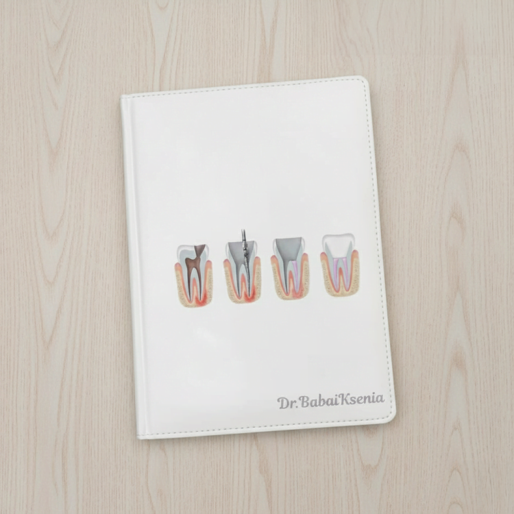 Подарунок Стоматологу, Зубному Техніку - Персоналізований Блокнот з Кольоровим Друком
