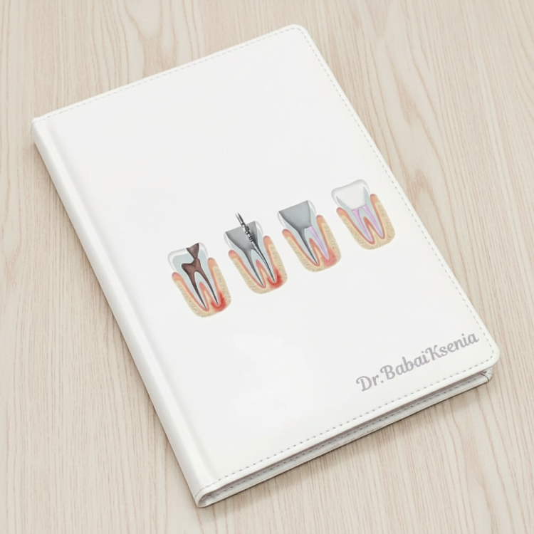 Подарунок Стоматологу, Зубному Техніку - Персоналізований Блокнот з Кольоровим Друком