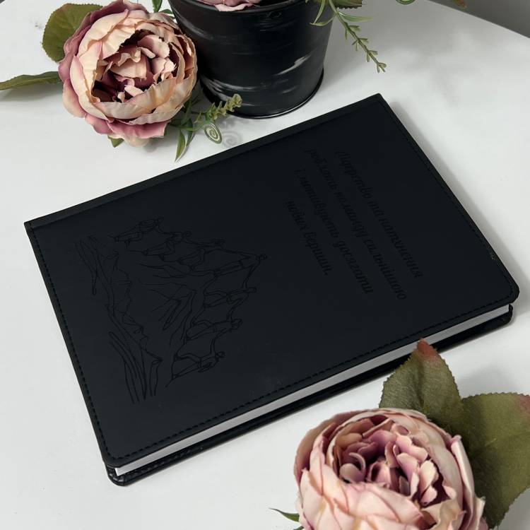 Блокнот "Лідерство та натхнення роблять команду сильнішою": Плани, цілі, розрахунки - Оригінальний подарунок