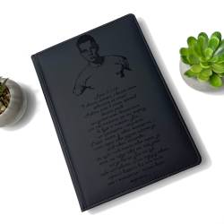 Оригинальный подарок сыну - Блокнот с чувственной гравировкой