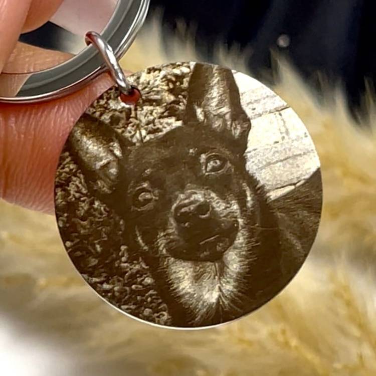 Адресник для Собак Персонализированной Фоторавировкой