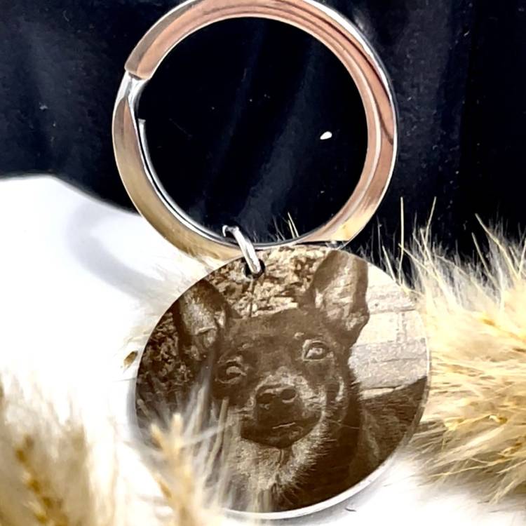 Адресник для Собак Персонализированной Фоторавировкой