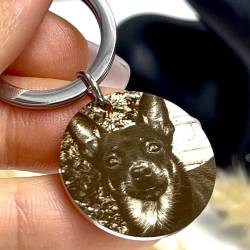 Адресник для Собак Персонализированной Фоторавировкой