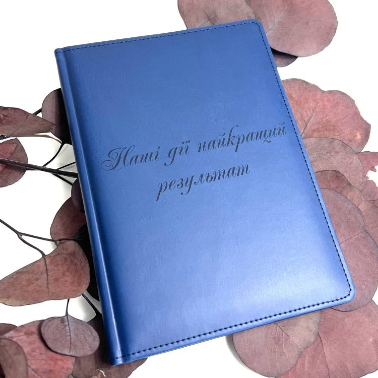 Ідеальний мотиваційний подарунок амбіційній людині - Блокнот для записів "Наші дії найкращий результат"