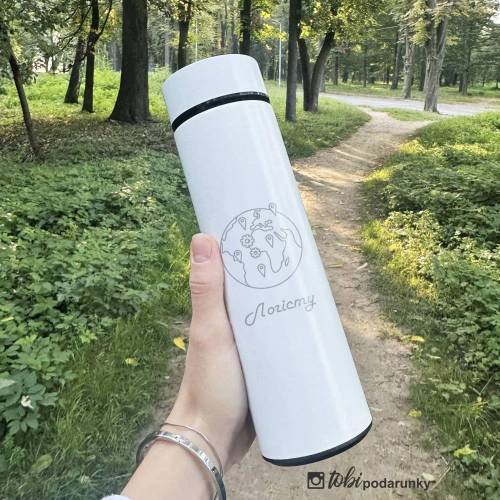 Подарунковий термос 400 мл з іменним гравіюванням для логіста