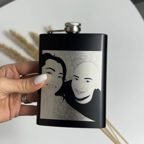 Невероятный подарок любимому, брату, папе-военному — фляга с персональной/фото гравировкой