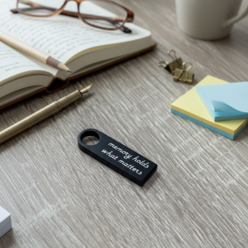  Флешка 32GB з Мотиваційним Лазерним Гравіюванням "memory holds what matters"