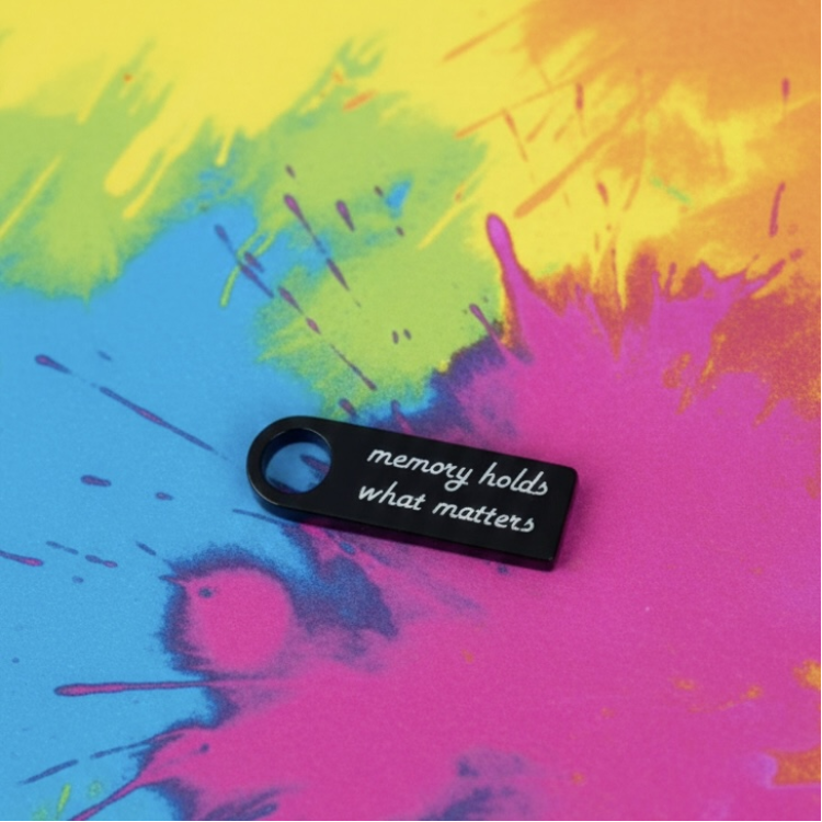  Флешка 32GB з Мотиваційним Лазерним Гравіюванням "memory holds what matters"