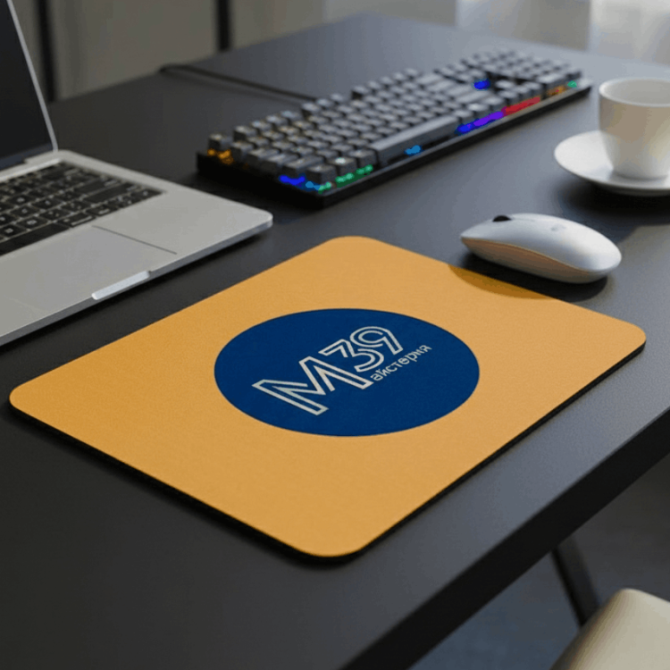 Кастомный коврик для мыши 18×22, печать фото/логотипа, корпоративный подарок, подарок геймеру, для компьютера