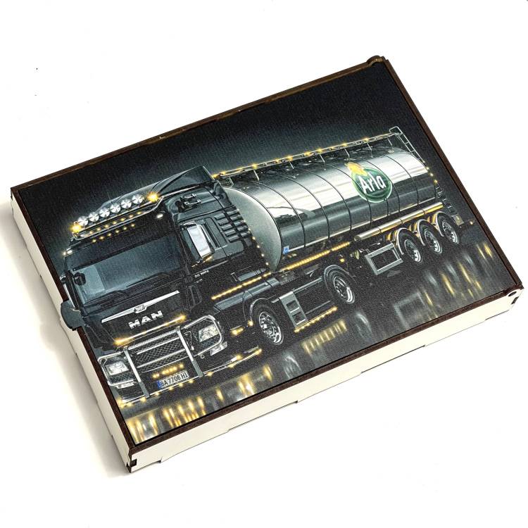 Коробка L подарункова ХДФ з вашим корпоративним фотодруком (дерев