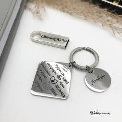 Подарок жене медику от семьи - набор аксессуаров с индивидуальной надписью