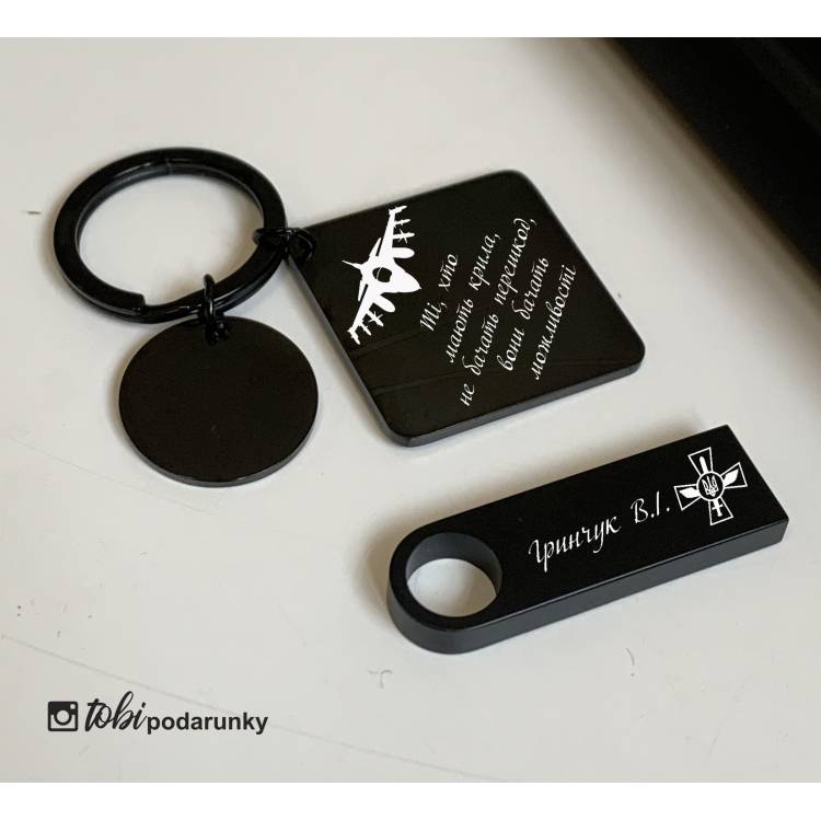 Подарок Пилоту на День Воздушных Сил ВСУ - Набор Аксессуаров с Индивидуальной Надписью