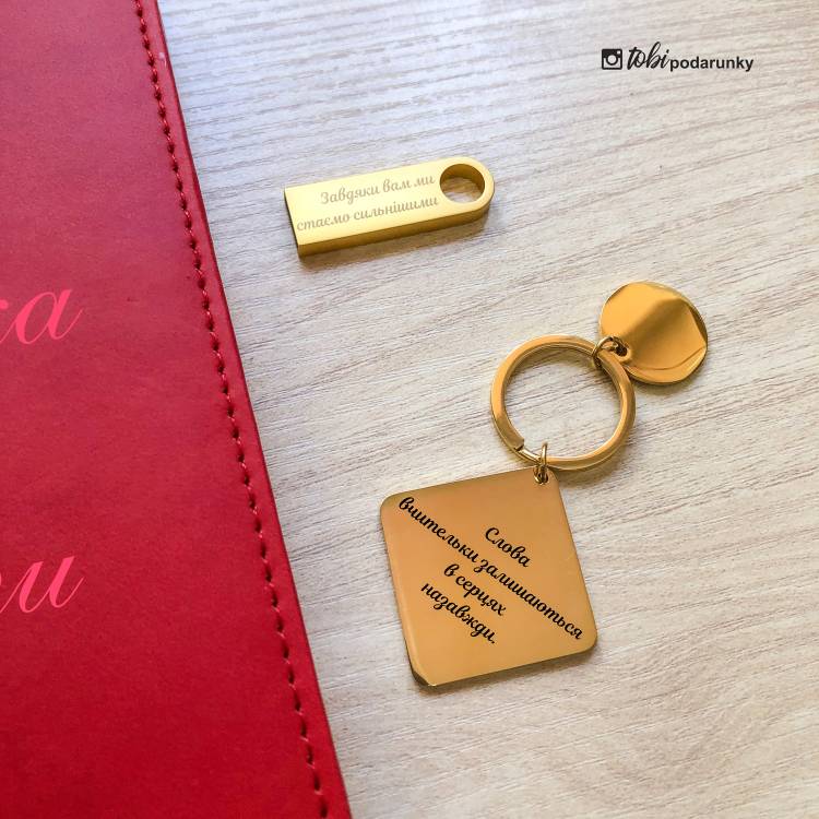 Витончений Подарунок Вчительці - Набір Аксесуарів з Індивідуальним Написом