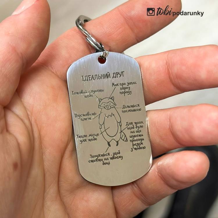Веселий подарунок другу - брелок "Ідеальний Друг"