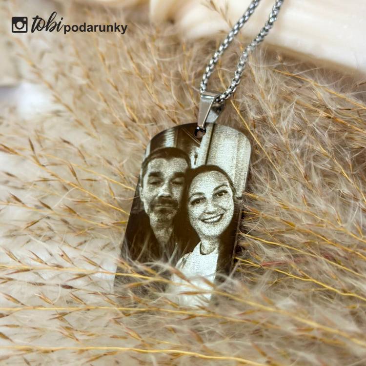 Подарунок для Дядька - Жетон з Гравіюванням Фото