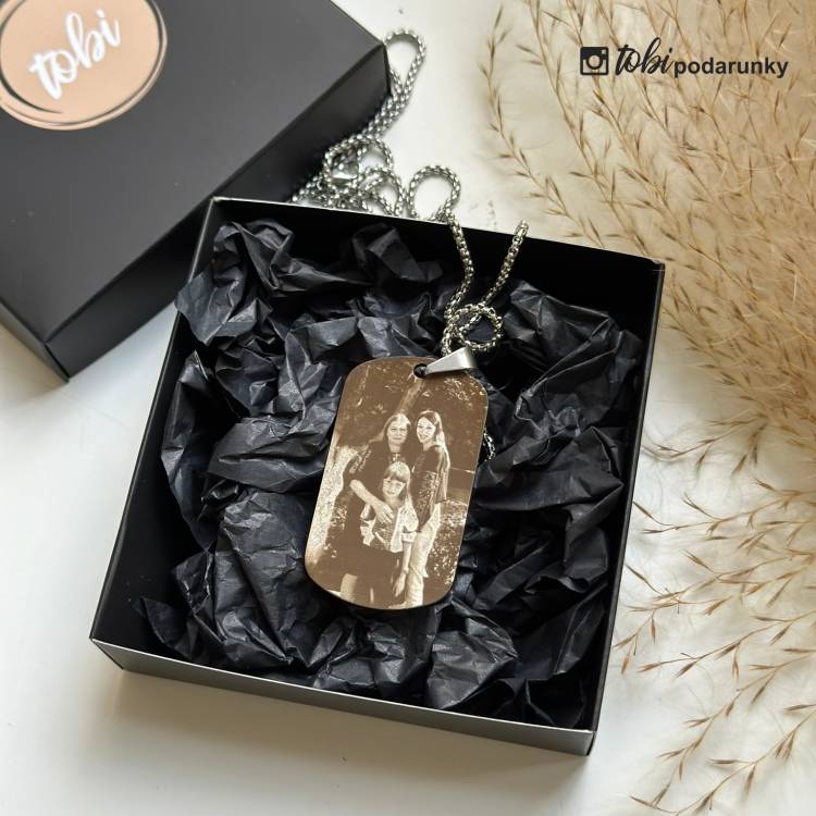 Подарунок для Дядька - Жетон з Гравіюванням Фото