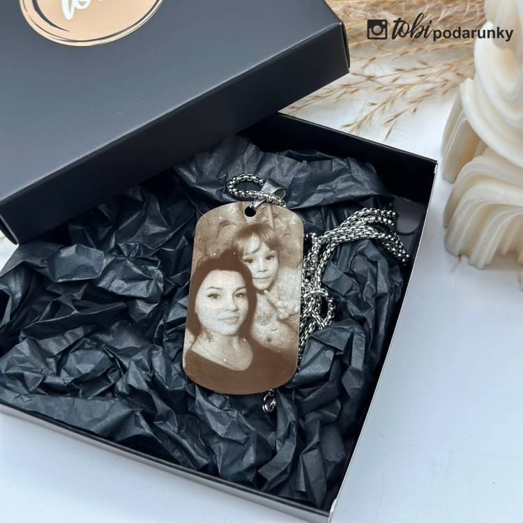 Подарунок для Дядька - Жетон з Гравіюванням Фото