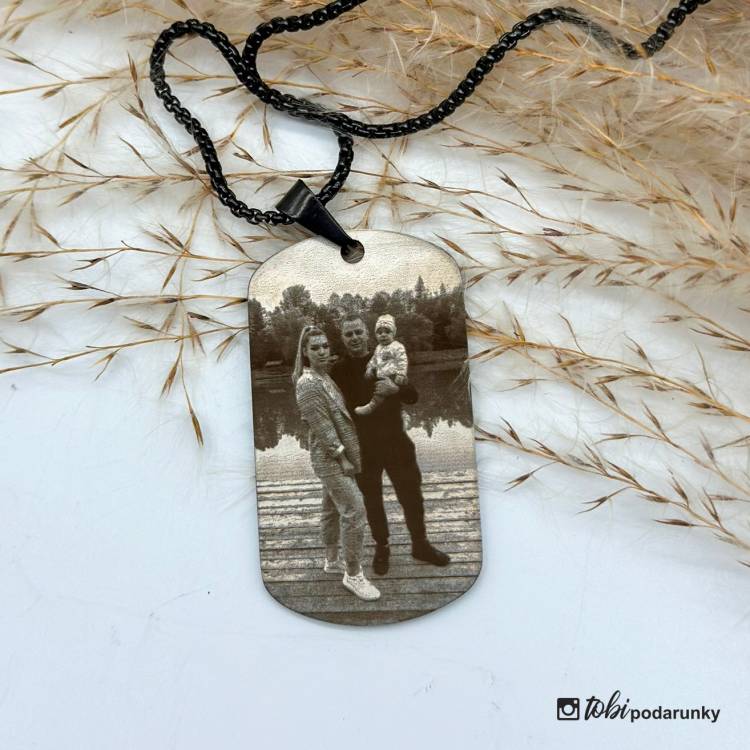 Подарунок для Дядька - Жетон з Гравіюванням Фото