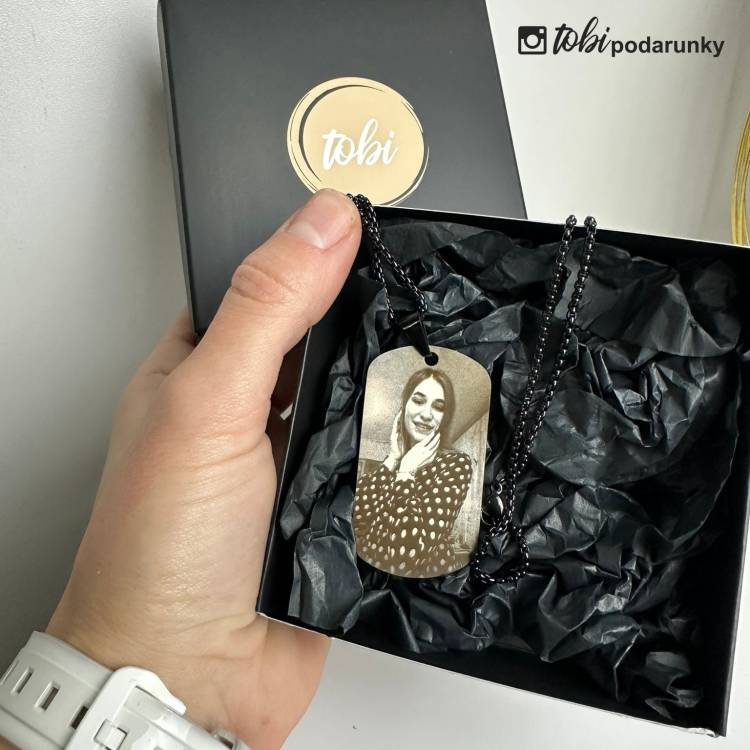 Подарунок для Дядька - Жетон з Гравіюванням Фото