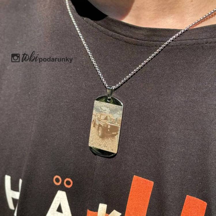 Жетон з Фото Вашого Авто, Кулон з Фотогравіюванням автомобіля