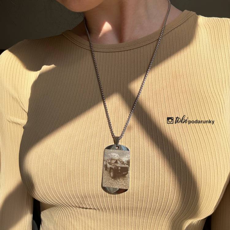 Жетон з Фото Вашого Авто, Кулон з Фотогравіюванням автомобіля