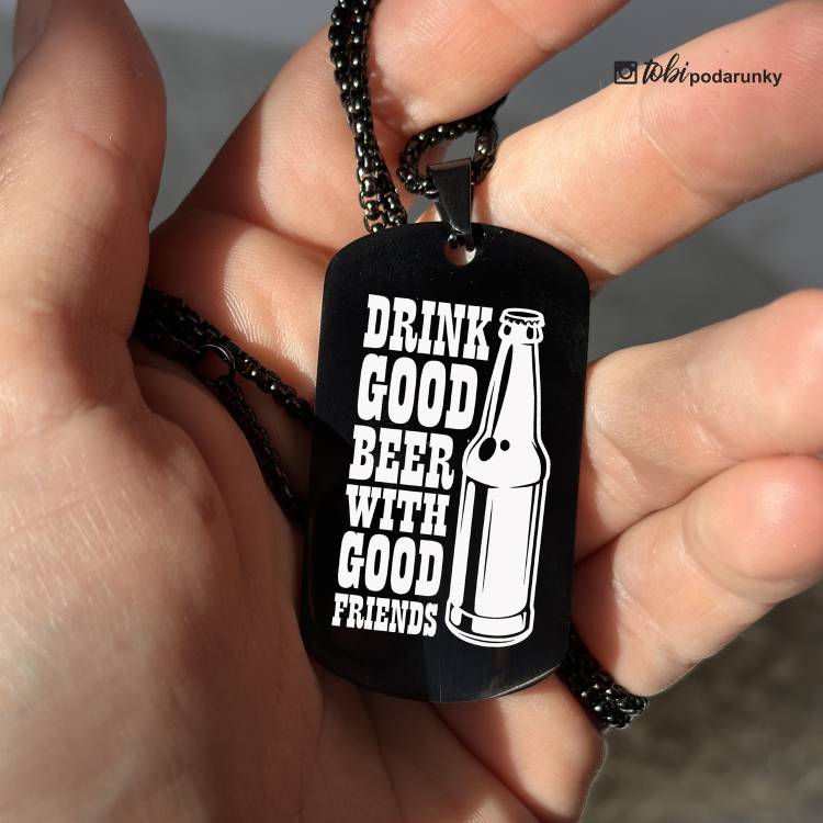 Весёлый Подарок Любителю Пива - Жетон "Drink Beer" с Персонализированной Гравировкой